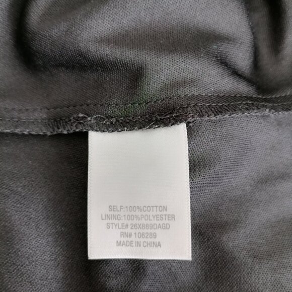 Mi Ami Women's Black V-Neck Flutter Sleeve Eyelet A Line Dress Size Large - Picture 6 of 7